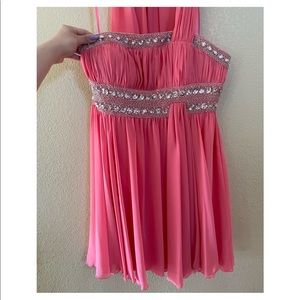 Coral Cocktail Dress. Size 12. From May Queen USA.